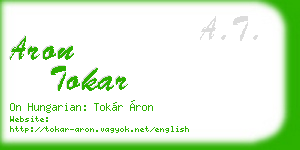 aron tokar business card
