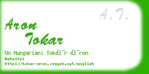 aron tokar business card